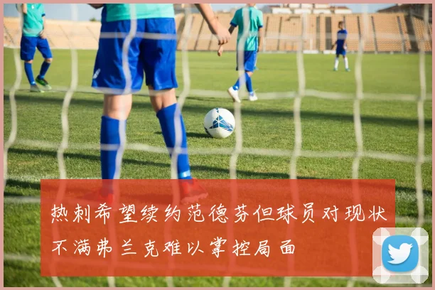 热刺希望续约范德芬但球员对现状不满弗兰克难以掌控局面